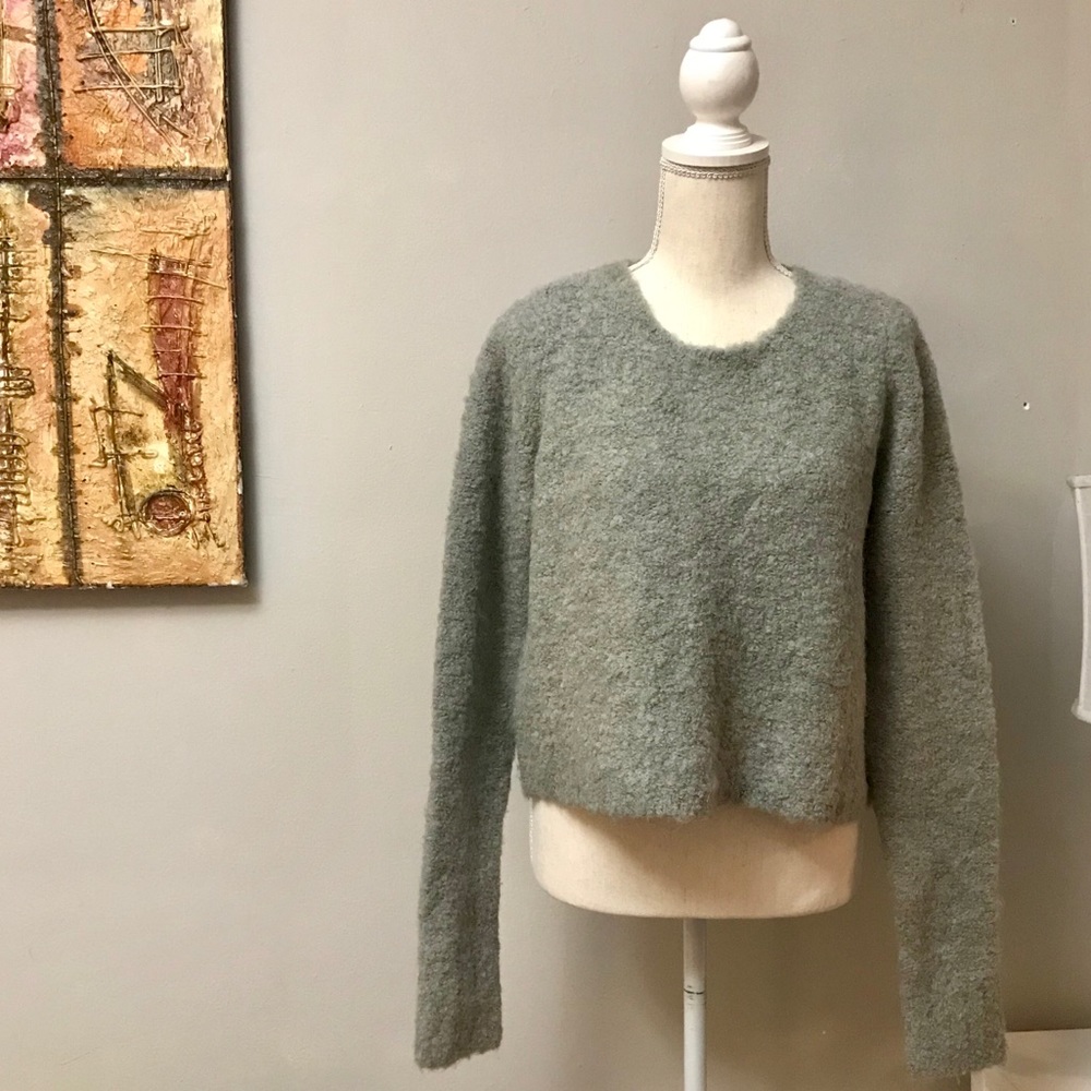 Cropped Gray Sweater